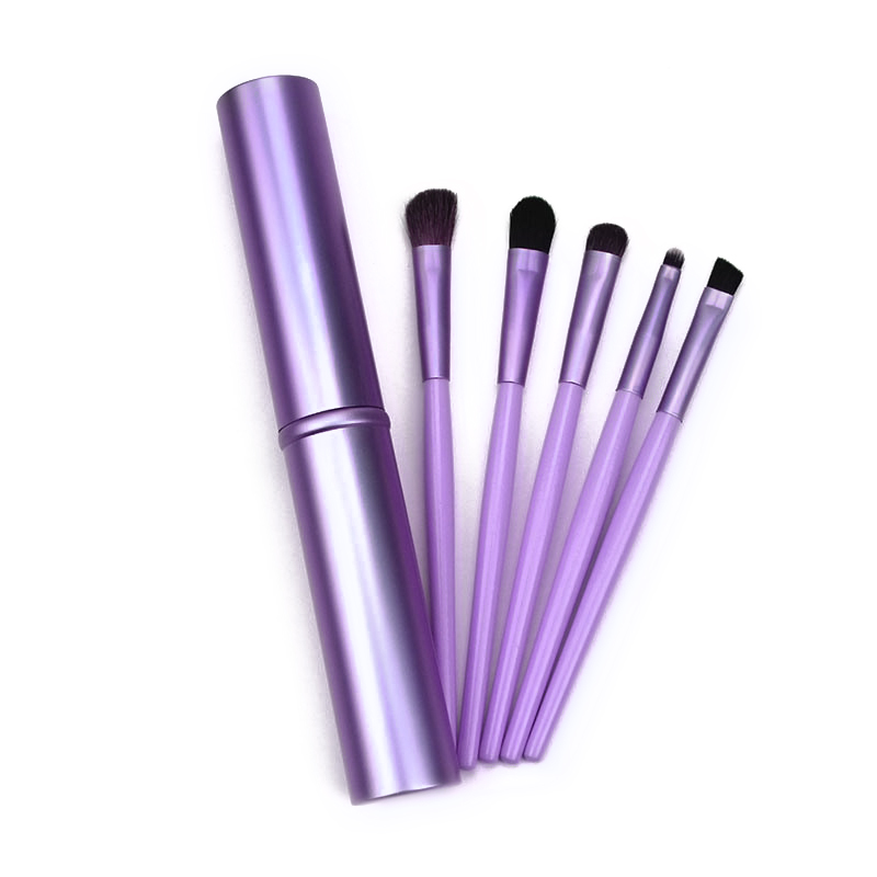 5 Πινέλα Μακιγίαζ με Θήκη Beautyware Μοβ