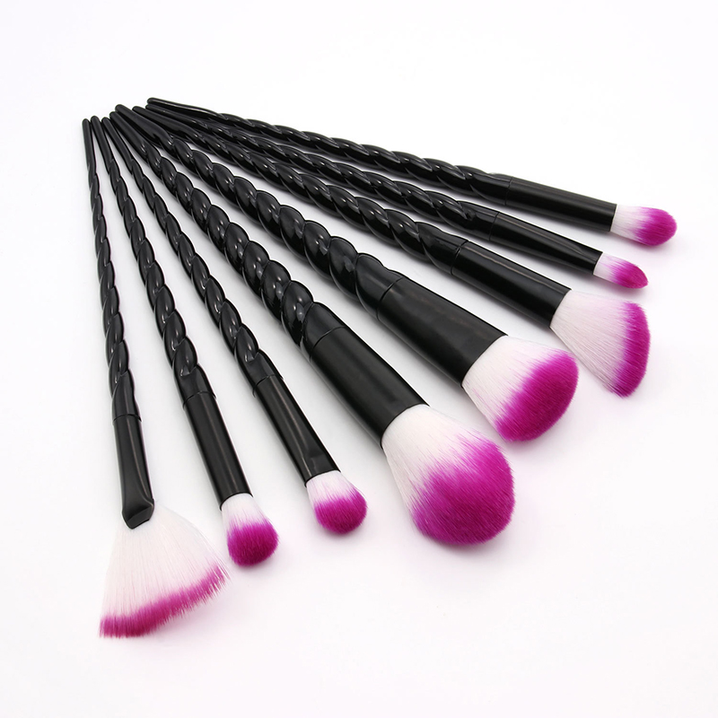 Makeup Brushes 8pcs Black Unicorn Makeup Brushes 11131