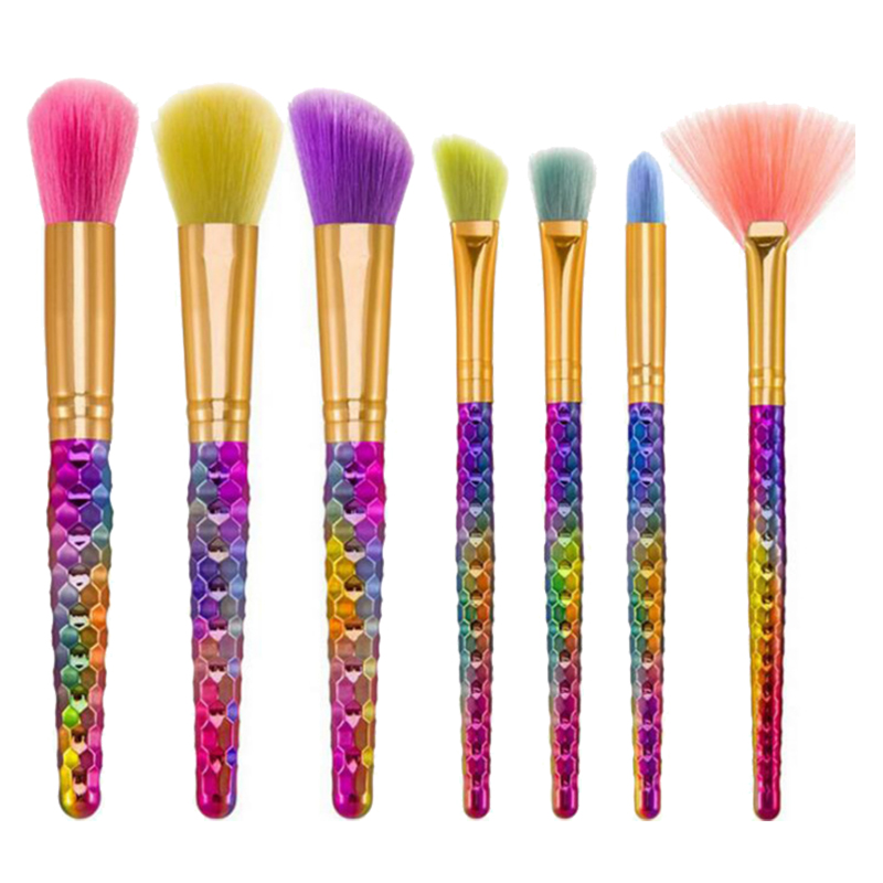 7 Πινέλα Μακιγιάζ με Κυψελωτή Λαβή