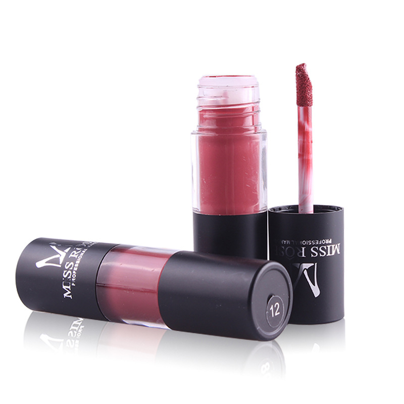 MISS ROSE Αδιάβροχο Lip Gloss Διαρκείας 5g 12