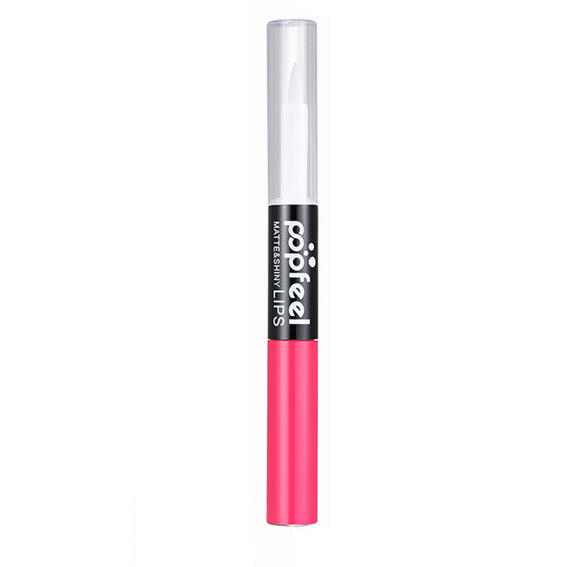 Popfeel Matte & Shiny Διπλό Lip Gloss 8g #LH01