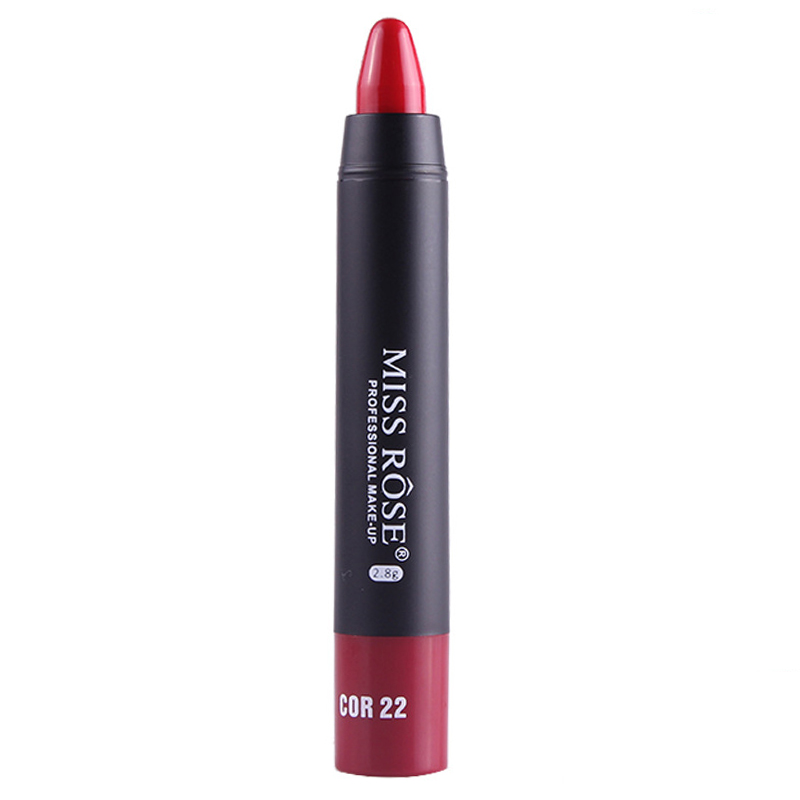 MISS ROSE Περιστρεφόμενο Μολύβι Κραγιόν 3.4g Red-22