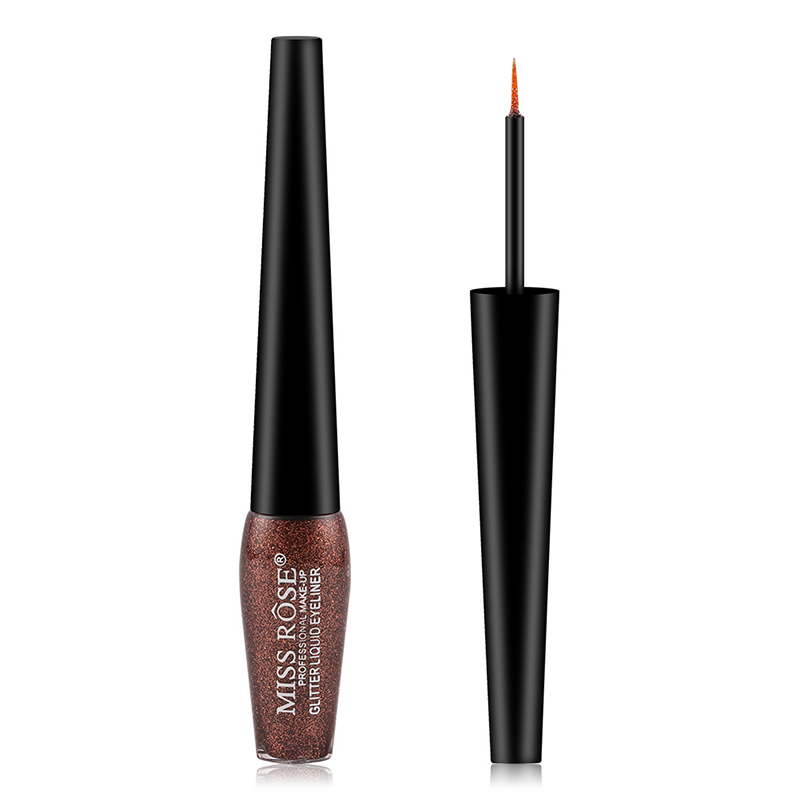 MISS ROSE Υγρό Eyeliner με Glitter 3.5ml 10