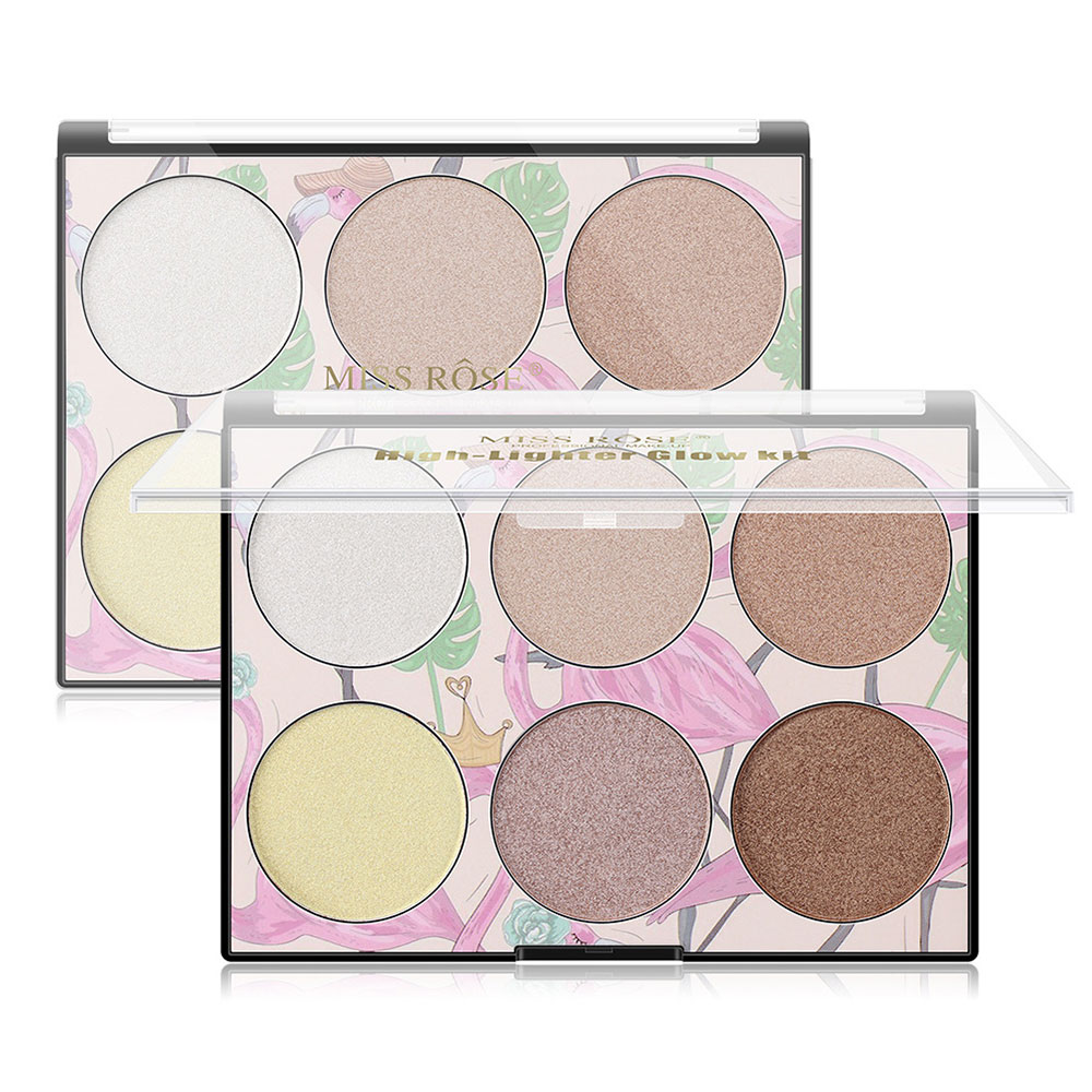 MISS ROSE 6 Χρωμάτων Παλέτα Highlighter 200g #Ν1