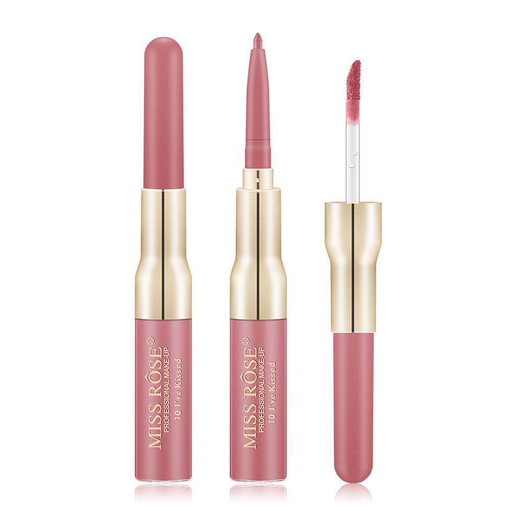 MISS ROSE Διπλή Συσκευασία Gloss και Lip Liner 7ml + 0.5gr #10