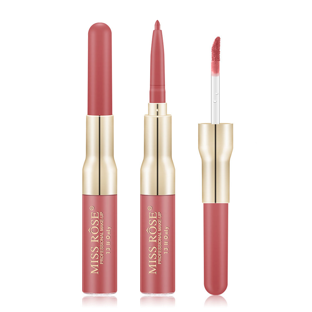 MISS ROSE Διπλή Συσκευασία Gloss και Lip Liner 7ml + 0.5gr #13
