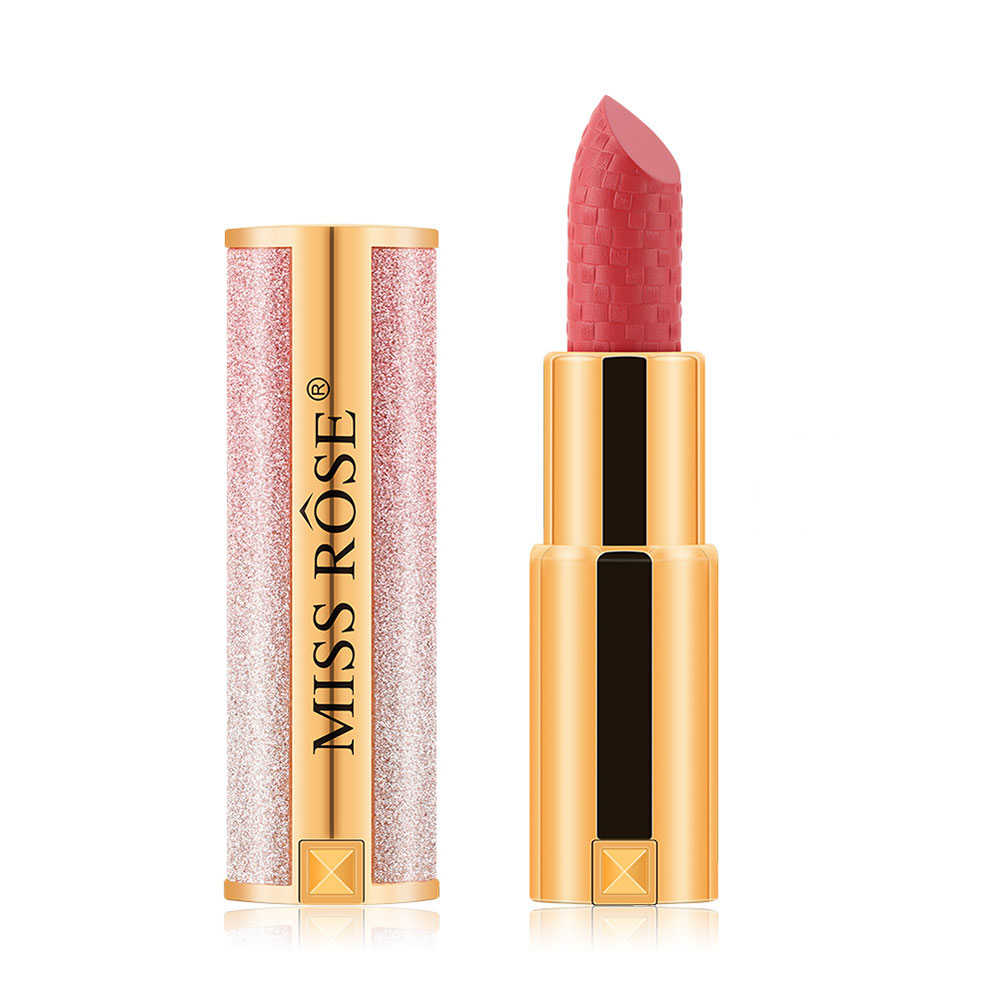MISS ROSE Κραγιόν σε Φολιδωτή Χρυσή Συσκευασία 3.4g #1