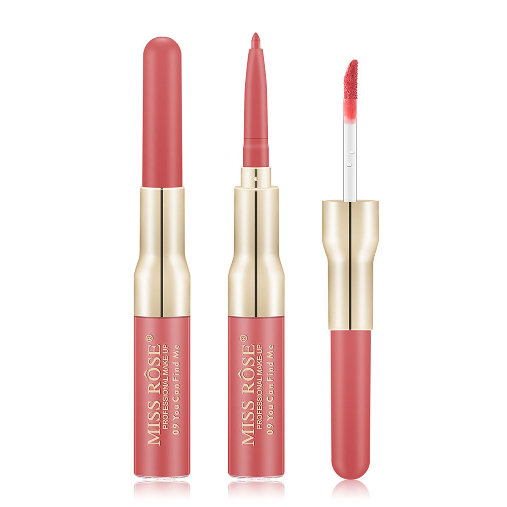 MISS ROSE Διπλή Συσκευασία Gloss και Lip Liner 7ml + 0.5gr #9
