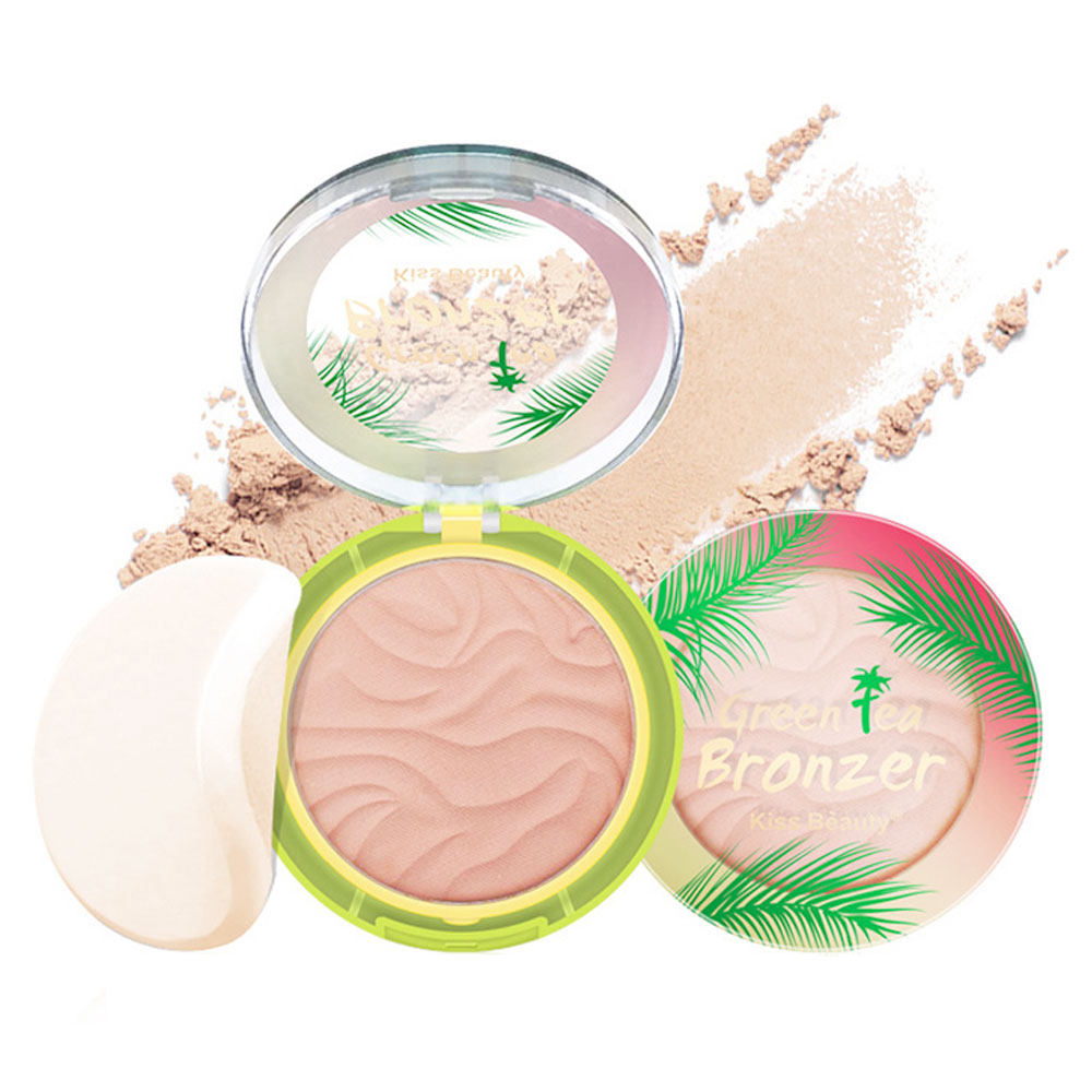 Kiss Beauty Bronzer με πράσινο τσάι 10g by La Meila 01#Bright complexion