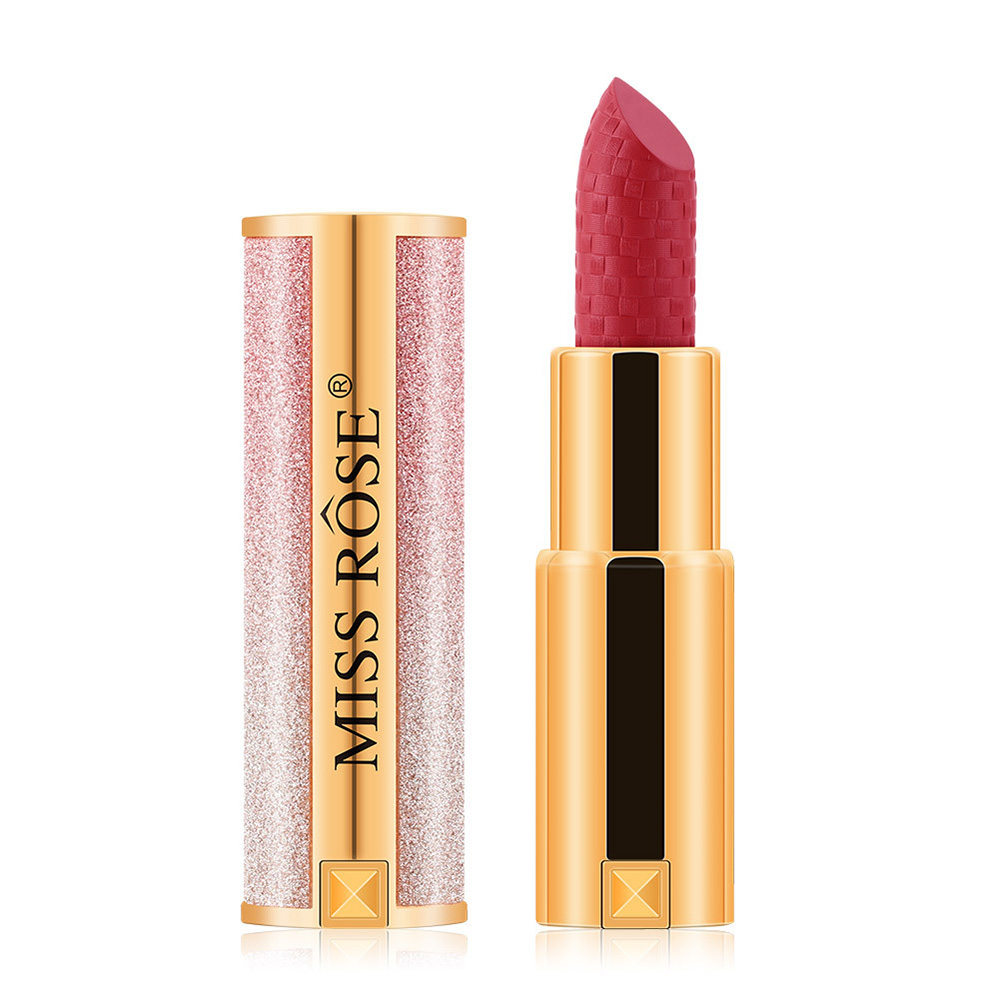 MISS ROSE Κραγιόν σε Φολιδωτή Χρυσή Συσκευασία 3.4g G02