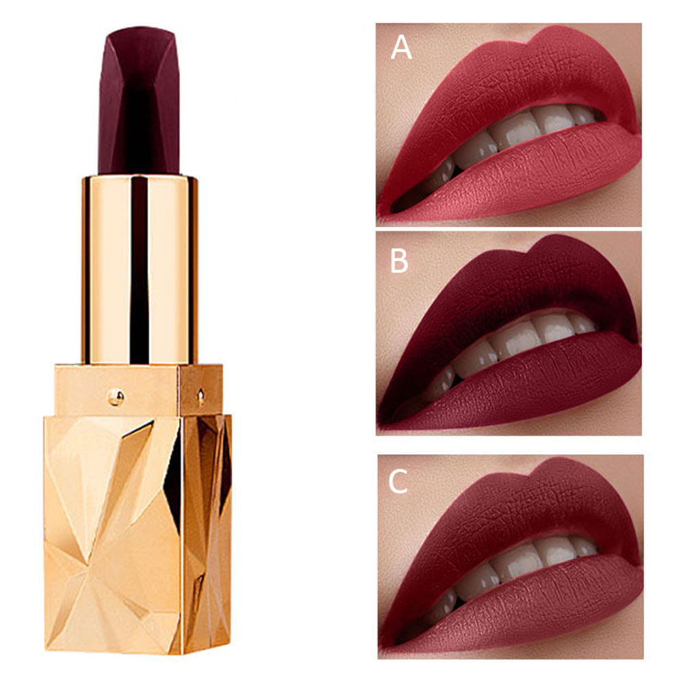 DNM Τρίχρωμο Κραγιόν σε Χρυσή Συσκευασία 3.8g #1-Pink Beauty