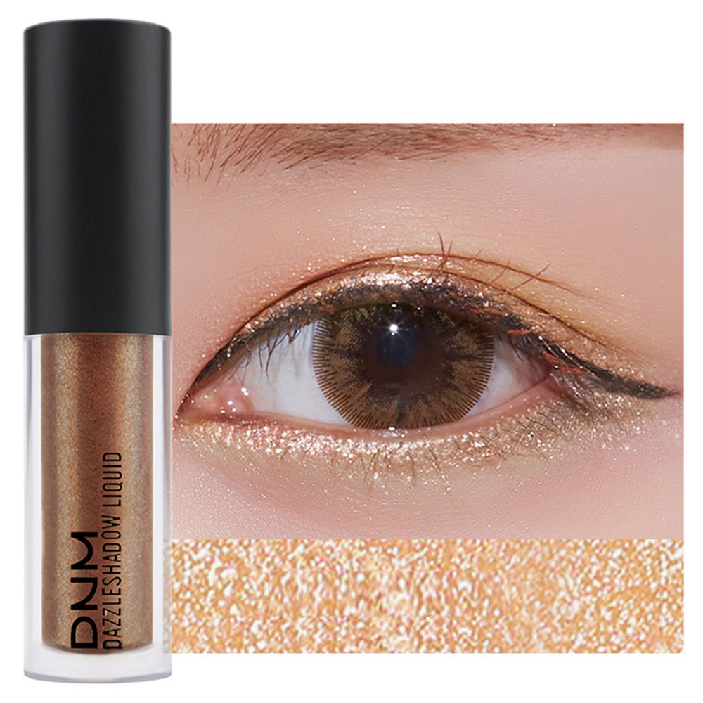DNM Υγρή Σκιά Ματιών με Glitter 4.6g #4-Quicksand Gold