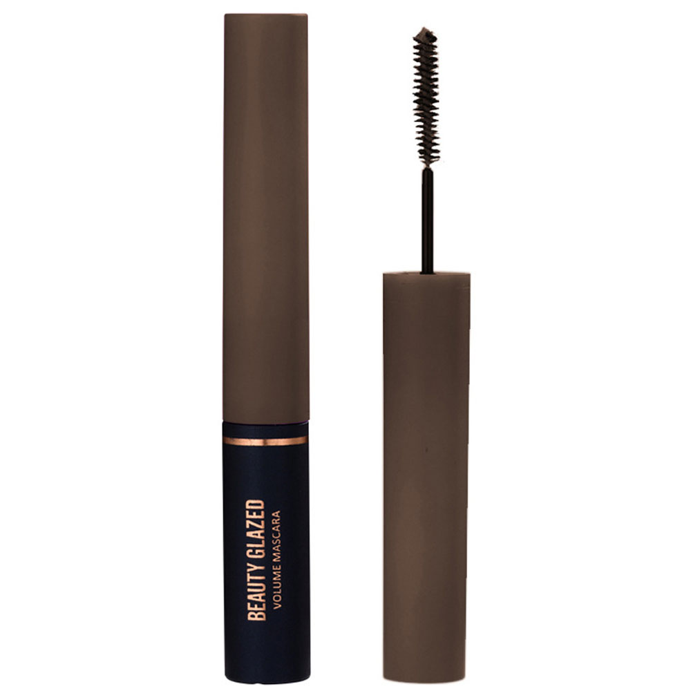 BEAUTY GLAZED Χρωματιστή Μάσκαρα με Λεπτό Βουρτσάκι 5g 3-Καφέ