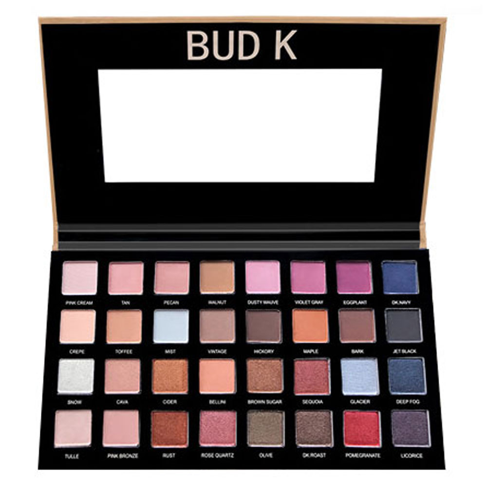 BUD K Ορθογώνια Παλέτα 32 Χρωμάτων με Καθρέφτη 215g #1