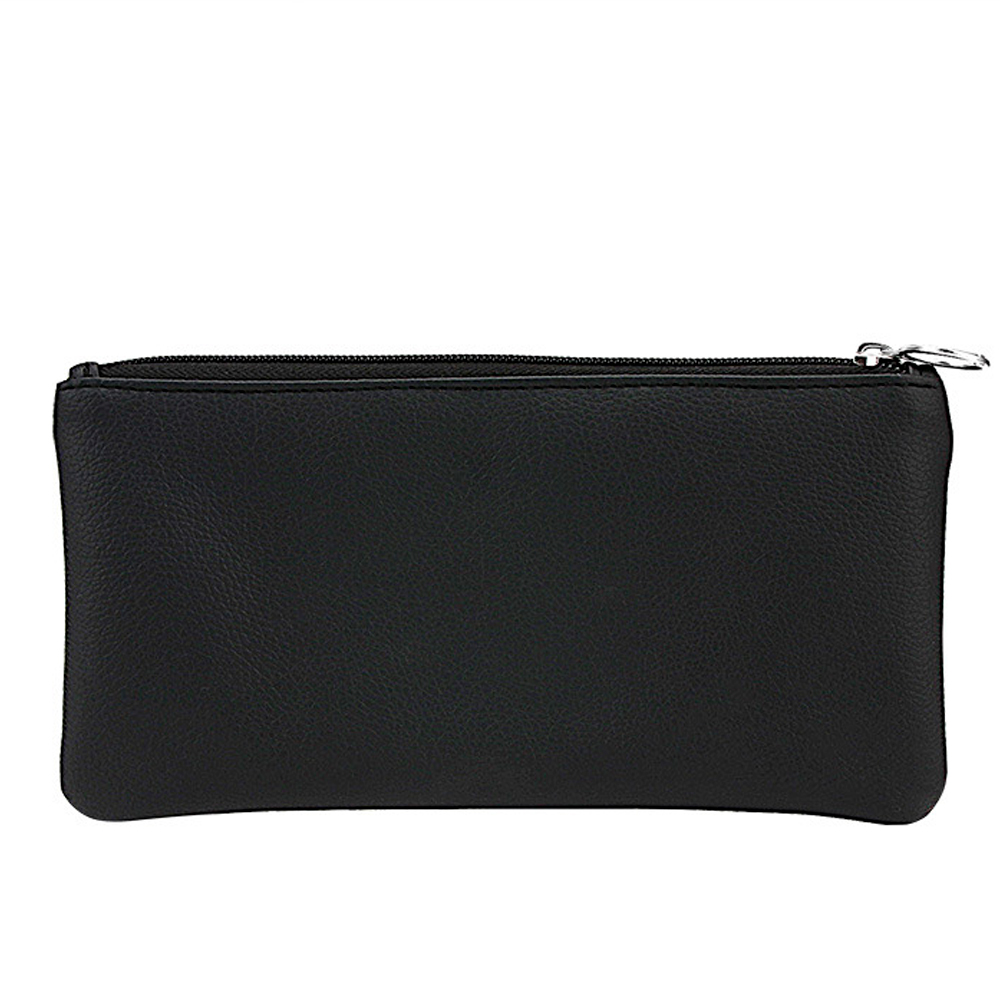 PU Leather Νεσεσέρ Καλλυντικών με Φερμουάρ #Μαύρο