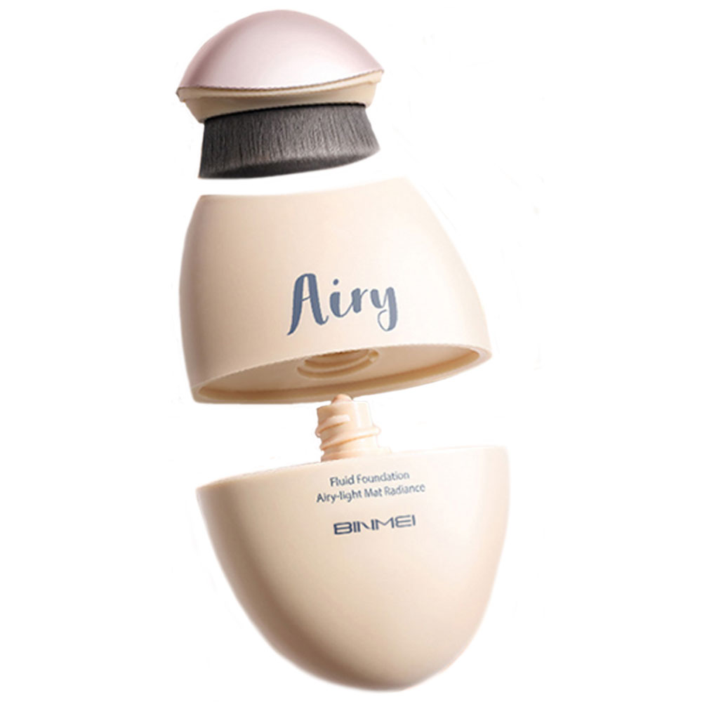 BINMEI Υγρό Foundation με Ενσωματωμένο Πινέλο 120g Natural by La Meila