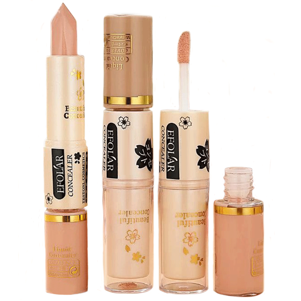 EFOLAR Διπλή Συσκευασία Concealer Stick & Κρεμώδες Concealer με Πινελάκι 31g by La Meila #1