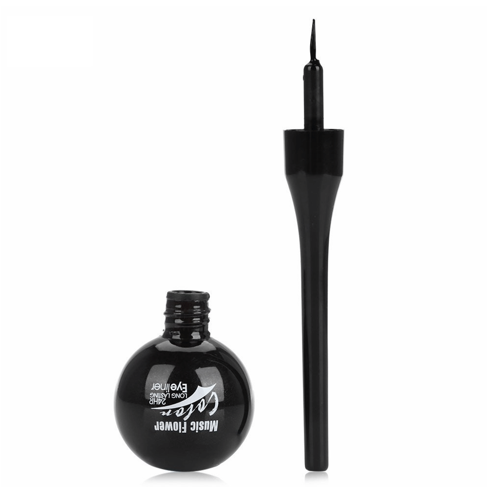 MUSIC FLOWER Lollipop Eyeliner με Χρώμα και Τρίχινο Πινελάκι 30g 1#-Μαύρο