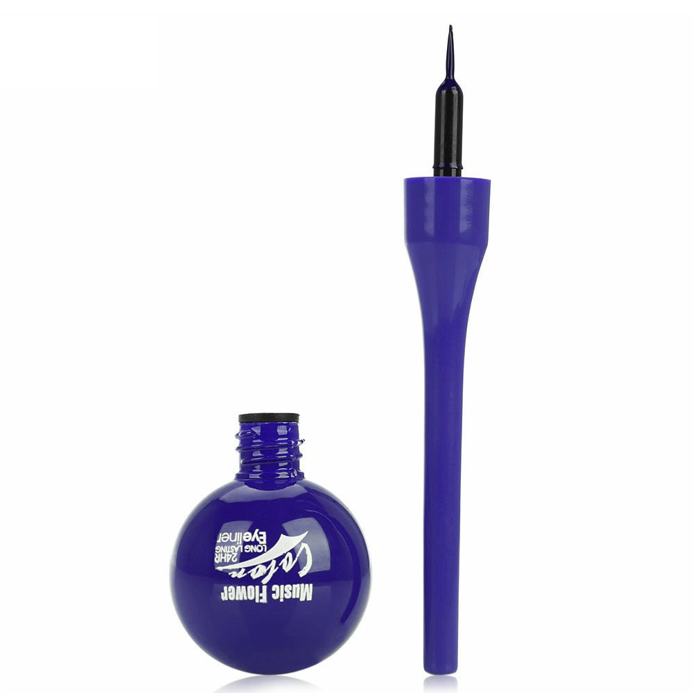 MUSIC FLOWER Lollipop Eyeliner με Χρώμα και Τρίχινο Πινελάκι 30g 4#-Μοβ