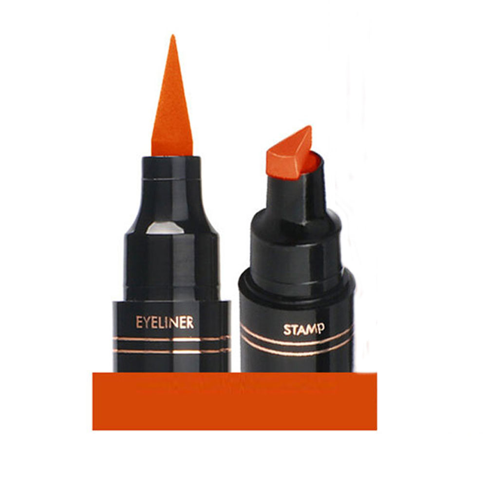 QIBEST Χρωματιστά Μαρκαδοράκια Eyeliner με Σφραγίδα Cat-Eye 15g by La Meila #7 Πορτοκαλί