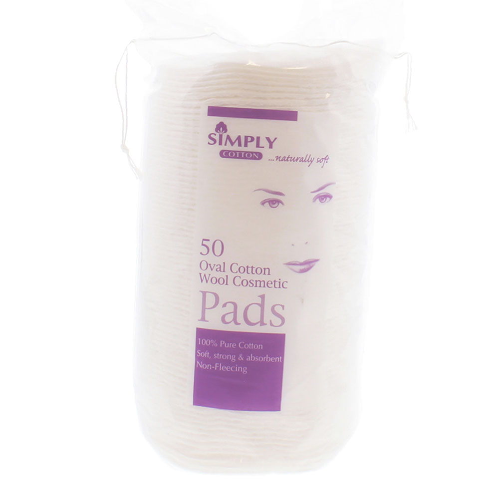 Simply Cotton 50 Τεμάχια Δίσκοι Ντεμακιγιάζ 100% Βαμβάκι
