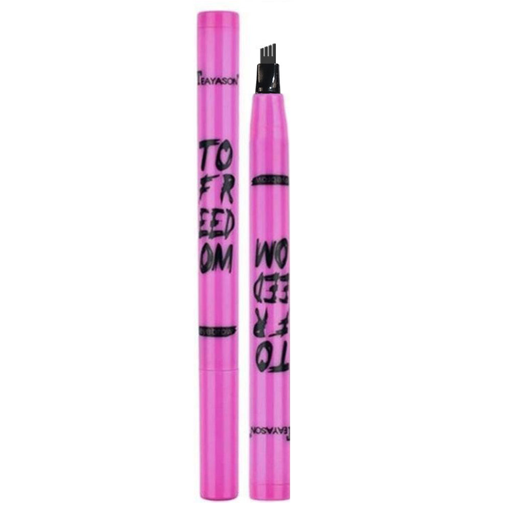 TEAYASON Στυλό Φρυδιών με 4 Ακίδες (Beauty 1316001) 2#-Γκρι