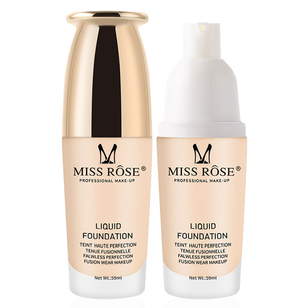 MISS ROSE Υγρό Foundation με Ενυδατικούς Παράγοντες 59ml #Light