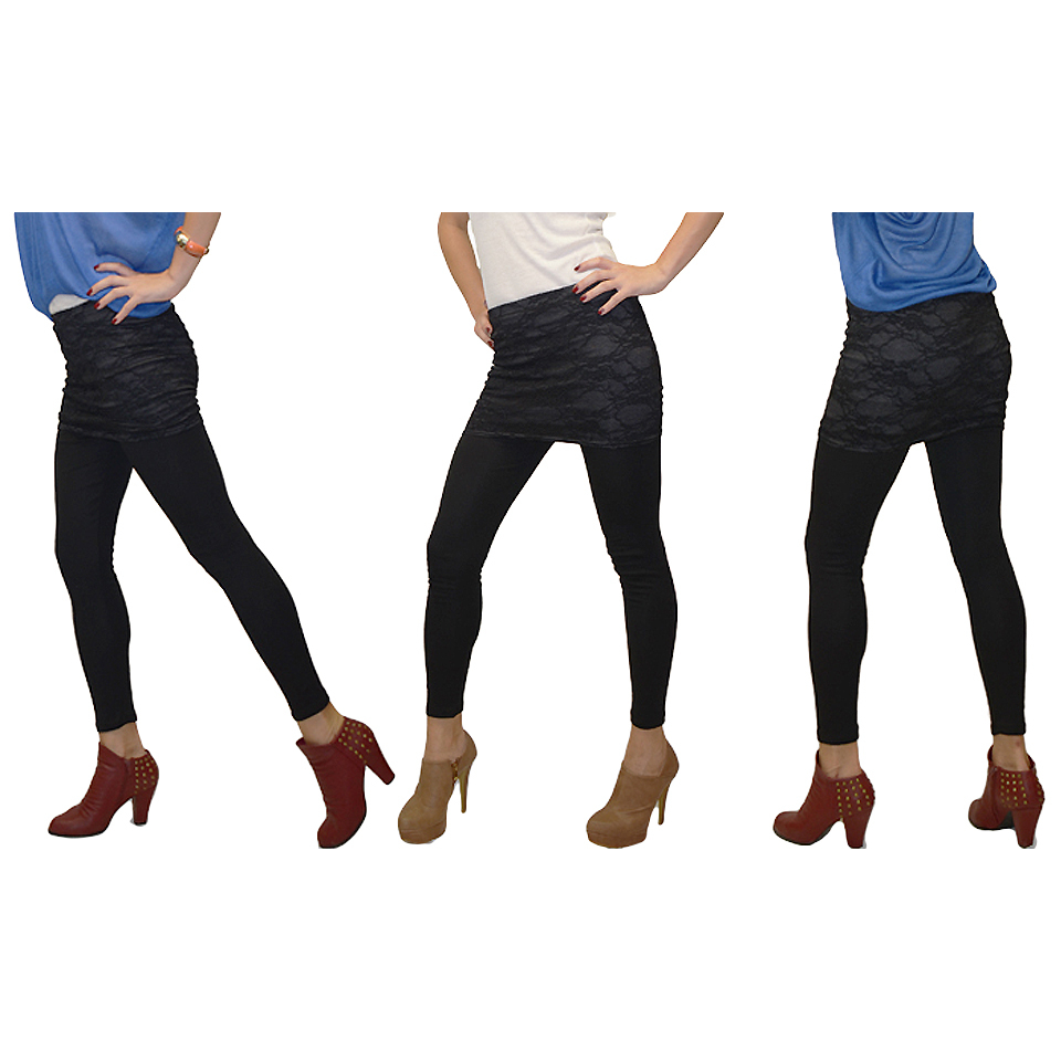Lace skirt leggings hot sale